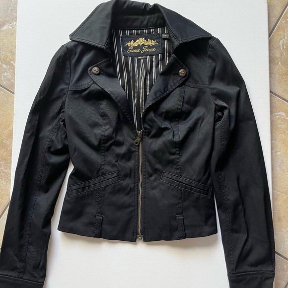 Vintage Guess Jeans Black Corset Bustier Jacket - Picture 7 of 10